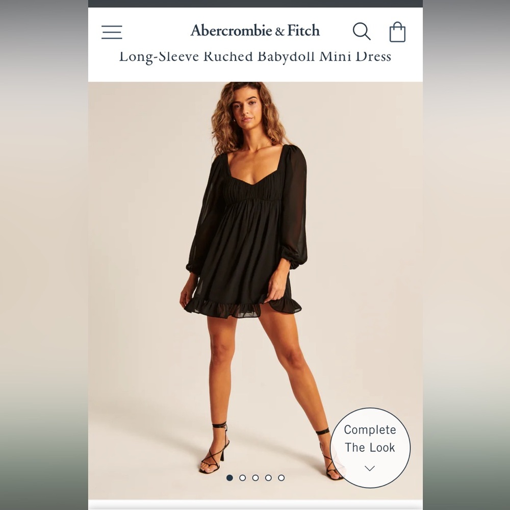 Abercrombie Ruched Babydoll dress